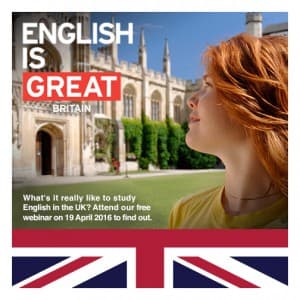 영국에서 연수 중인 학생을 실시간으로 만나 보세요! – English UK 웨비나 안내