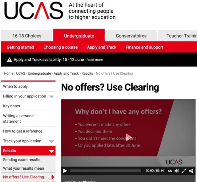  No offers? Use Clearing! 클리어링을 통해 한번 더 도전하세요!
