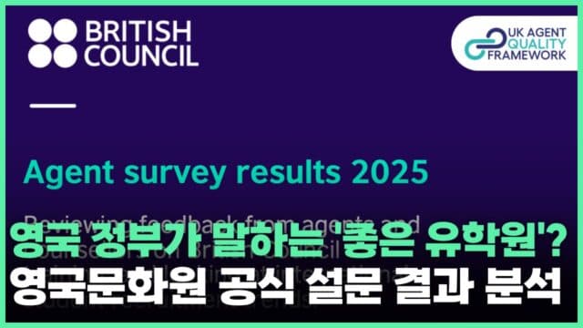 영국 정부가 말하는 '좋은 유학원'이란? 🇬🇧 영국문화원 공식 설문 결과 분석