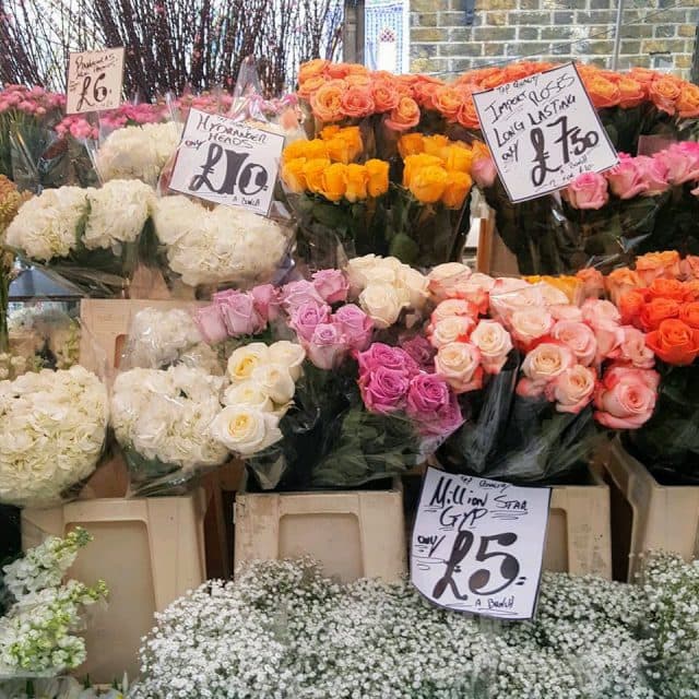 이스트 런던에 있는 Columbia Road Flower Market